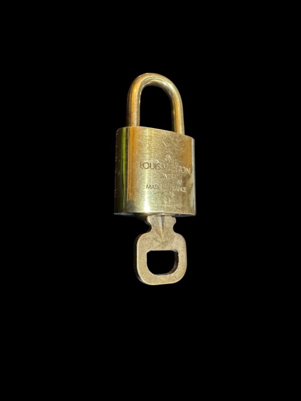 Louis Vuitton Brushed Gold Padlock with Key #316 & COA - Picture 6 of 6